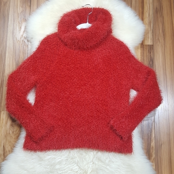 Cupcakes and Cashmere Red Cowl Neck Sweater - Picture 10 of 10